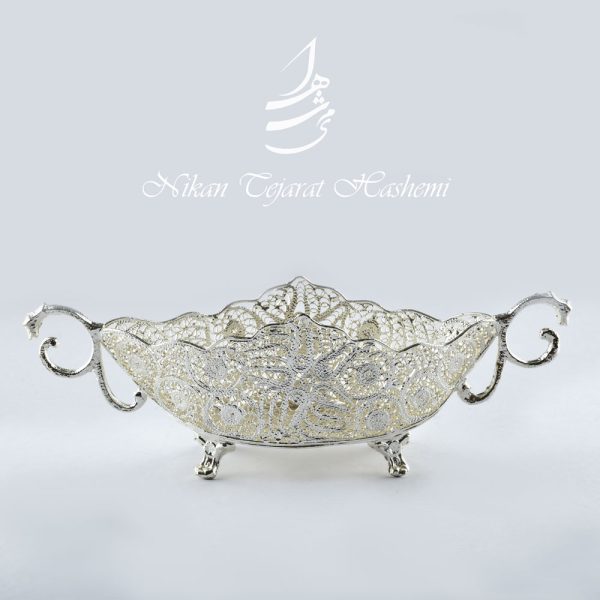 کشکول ملیله کاری کوچک مدل قایقی