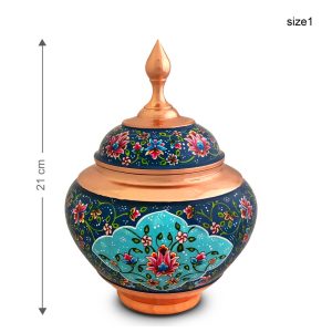 شکلات خوری مس و پرداز مدل سیبی 21 سانتی