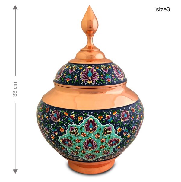 شکلات خوری مس و پرداز مدل سیبی 21 سانتی 3