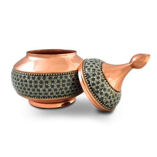 شکلات خوری مس و خاتم بدون پایه