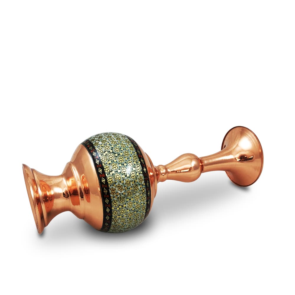 گلدان مس و خاتم مدل فانتزی 2