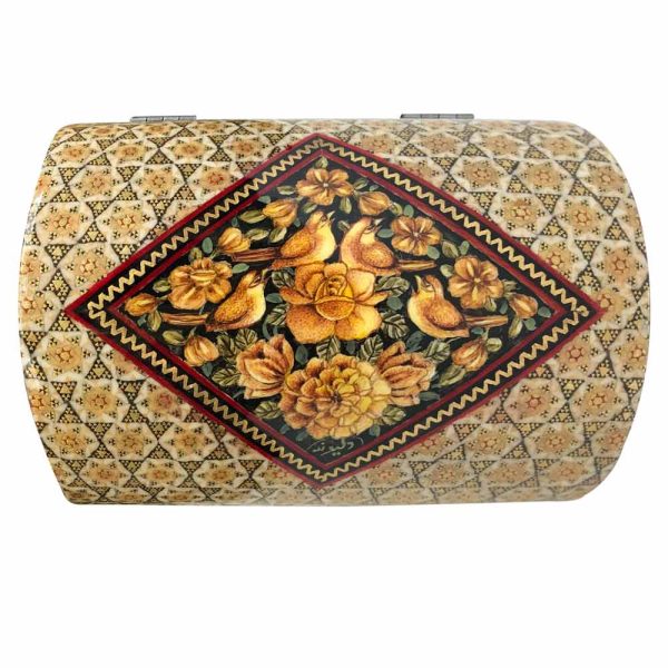 جعبه خاتم کاری مدل صندوقچه - Image 3