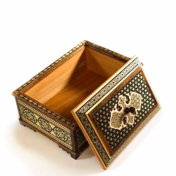 شکلات خوری خاتم کاری مدل کلبه ای 3