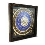 قاب میناکاری با پلاک گرد