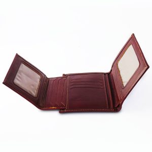 کیف پول چرم جیبی با جاکارتی