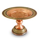 شیرینی خوری مس و خاتم 25 سانتی