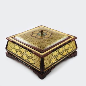 شکلات خوری خاتم کاری مدل چهارگوش