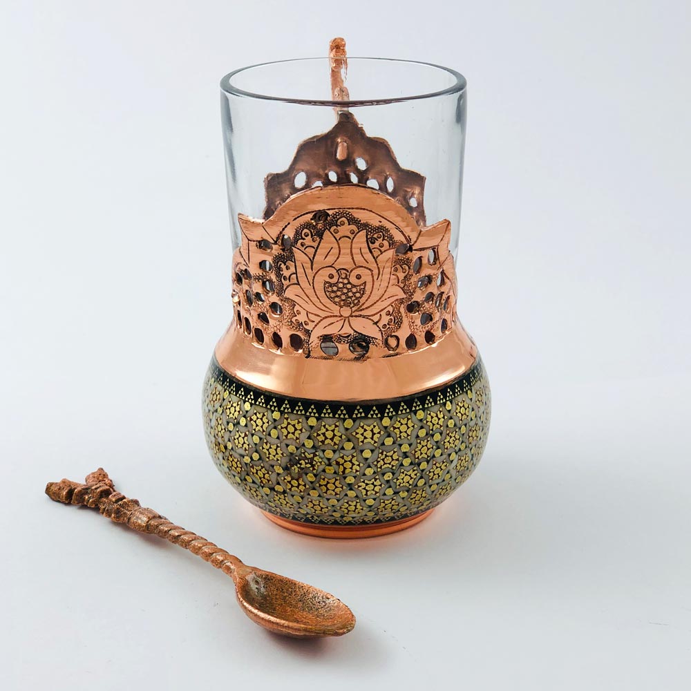 سرویس چایخوری مس و خاتم