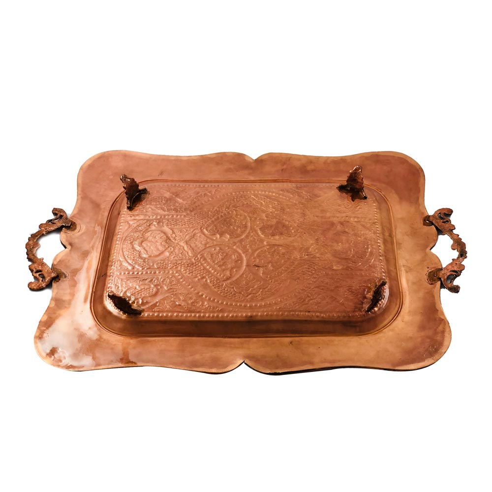 سرویس چایخوری مس و خاتم - Image 6