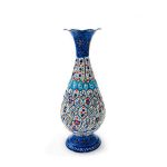 گلدان میناکاری 16 سانت مدل موشکی