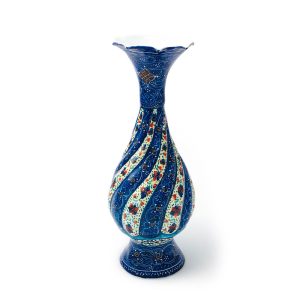 گلدان میناکاری 16 سانت مدل موشکی