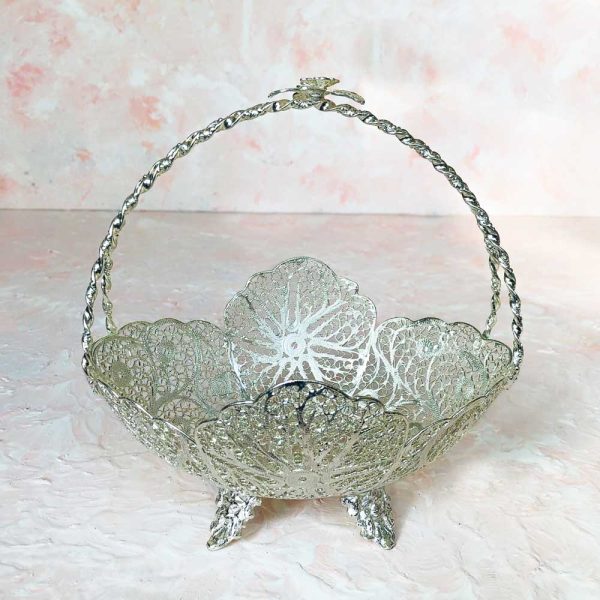 کشکول ملیله کاری دسته دار 22 سانتی
