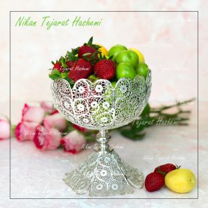 کاسه پایه دار ملیله 18 سانت