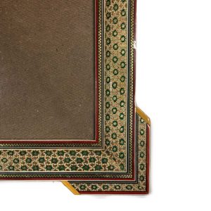 قاب خاتم کاری سه گل گوشه دار اعلا