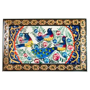 جعبه خاتم کاری داخل جیر 8*16 سانتی‌متر