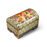 جعبه خاتم کاری مدل صندوقچه‌ای 11*8