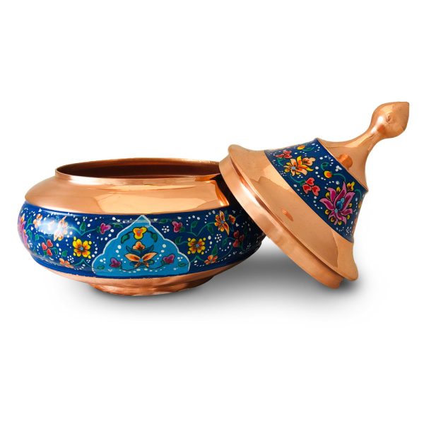 شکلات خوری مس و پرداز مدل بشقاب پرنده