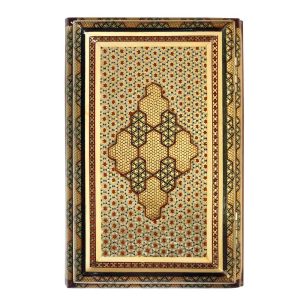 جعبه خاتم کاری مدل صلیبی 22*14 سانتی