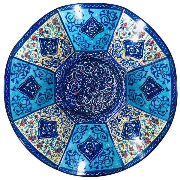 شیرینی خوری میناکاری 17 سانتی مدل گلبرگ 2
