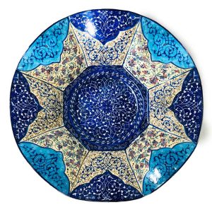 شیرینی خوری میناکاری 22 سانتی مدل گلبرگ