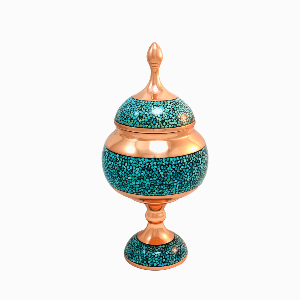 شکلات خوری فیروزه کوبی پایهدار 18 سانتی 1