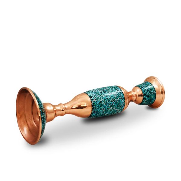 شمعدان فیروزه کوب 25 سانت - Image 2