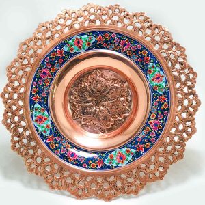 شیرینی خوری مس و پرداز 25 سانتی شبکه بری