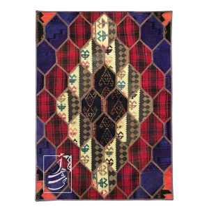 گلیم چهل تکه دستباف 1 در 1/5 متری مدل gt-57