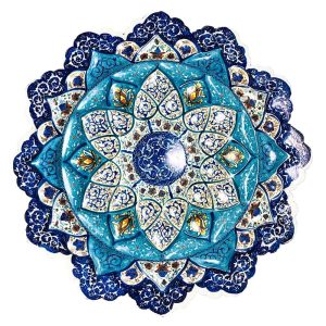 شیرینی خوری میناکاری قطر 25 سانتی