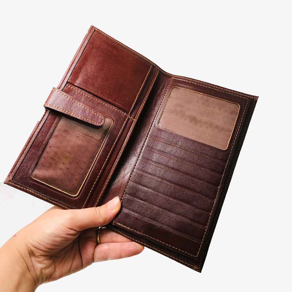 کیف چرم پالتویی سه لت زبانهدار 2