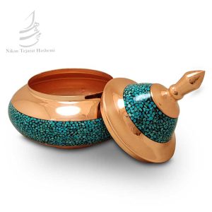 شکلات خوری فیروزه کوب 20 سانتی مدل بشقاب پرنده
