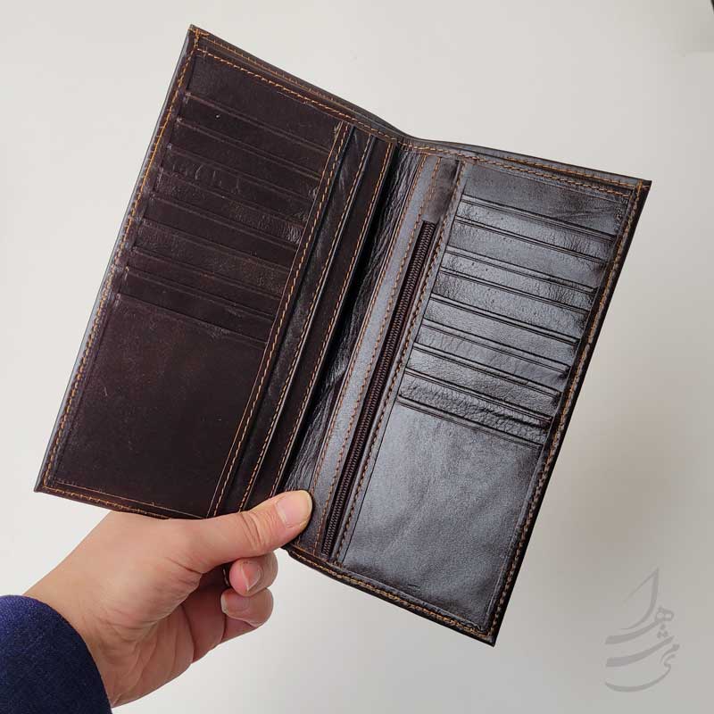 ست چرم کیف کتی و کیف پول و جا کارتی - Image 4