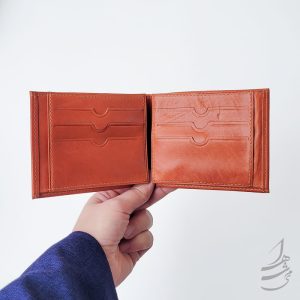 ست چرم کیف کتی زبانه دار و کیف پول و جا کلیدی