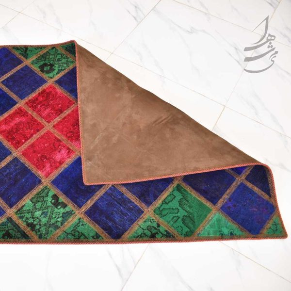فرش چهل تکه دستباف 1 در 1/5 مدل ft-108 1