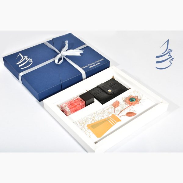 ست هدیه کیف چرم و عطر 3
