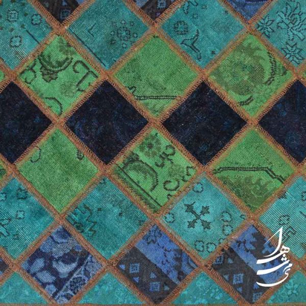 فرش چهل تکه دستباف 1 در 1/5 مدل ft-111 1