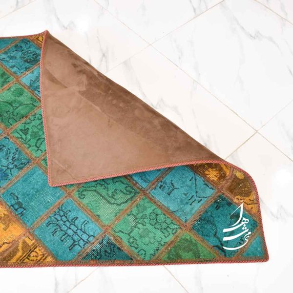 فرش چهل تکه دستباف 1 در 1/5 مدل ft-113 - Image 3