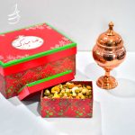ست شکلات خوری مسی و آجیل