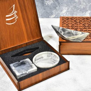 ست هدیه جاعودی و زیر لیوانی و زیر سیگاری کد set-239