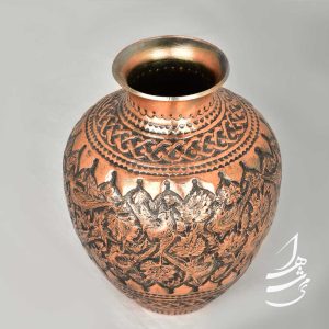 گلدان قلمزنی مدل بلونی 16 سانتی