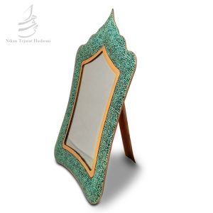 آینه فیروزه کوبی مستطیل 38*27 سانتی