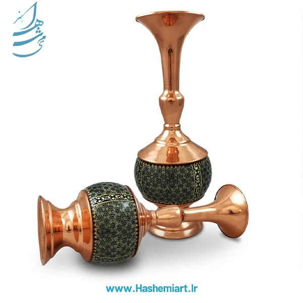 گلدان مس و خاتم